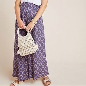 Anthropologie Maeve Terrance medallion wide leg flowy pants